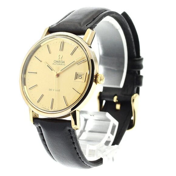 OMEGA De Ville 166.0161 Cal.1012 gold Dial Automatic Men's Watch - Picture 1 of 13